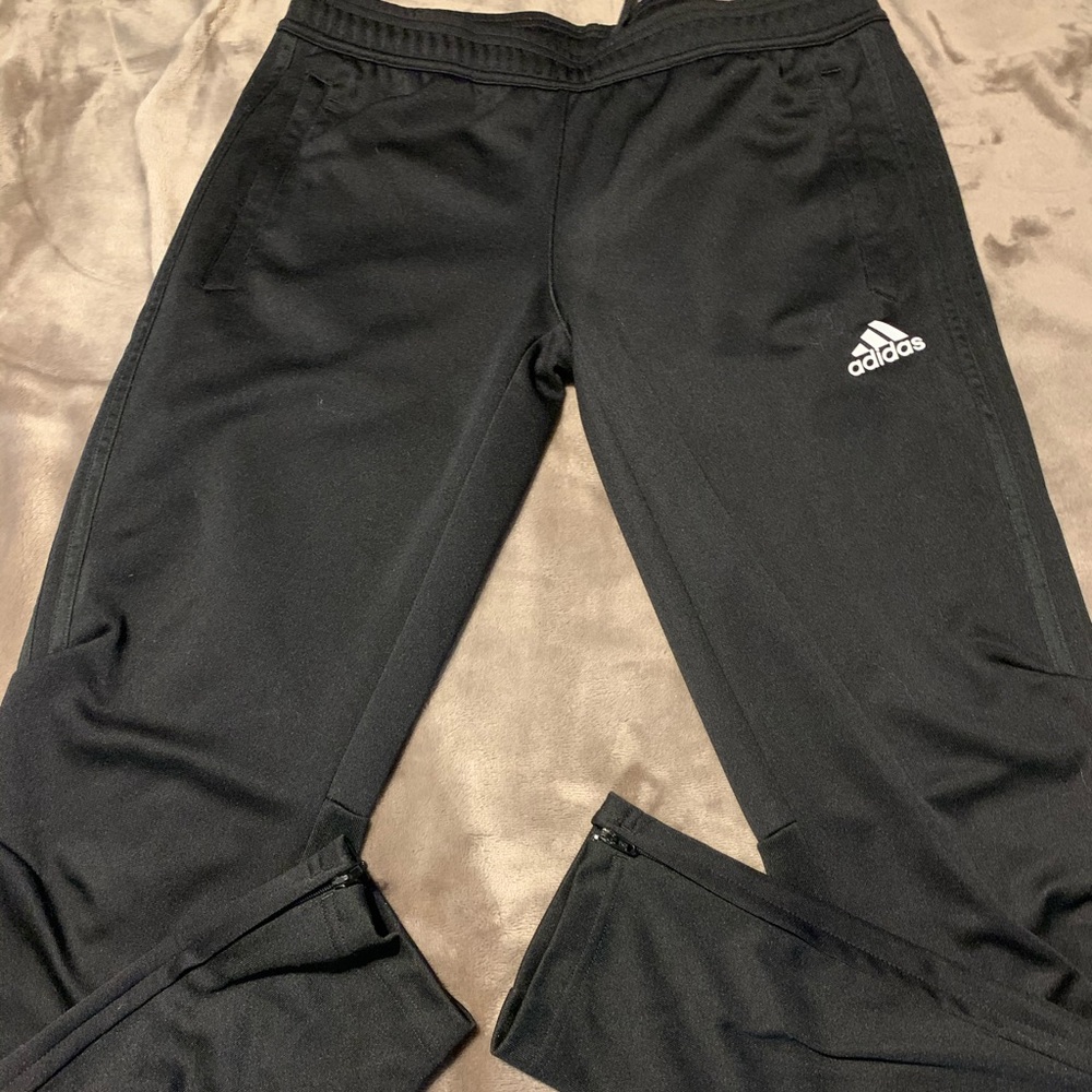 Black adidas soccer pants